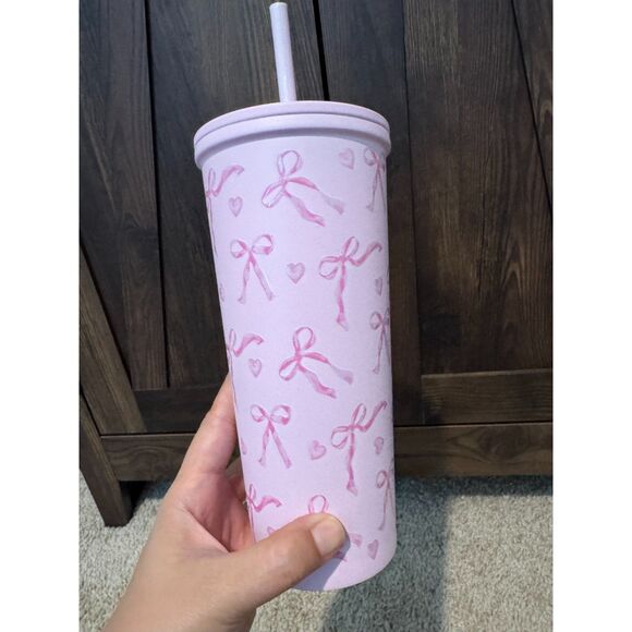 Hydrapeak pink bow Tumbler - Picture 1 of 1